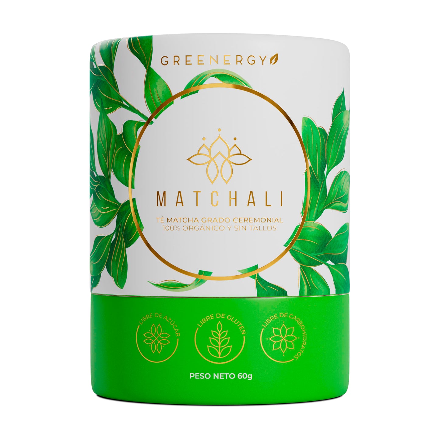 TÉ MATCHA CLÁSICO GRADO CEREMONIAL 100% ORGÁNICO Y SIN TALLOS 60G